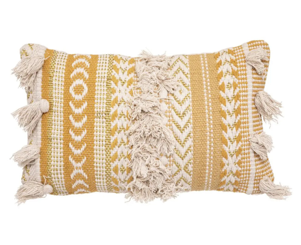 Coussins à motifs en relief