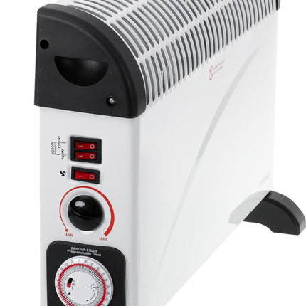 Mesko Elektrische Konvektorheizung - 3 Heizstufen - 2000W - Bis zu 20m² - Weiß - Einstellbarer Thermostat