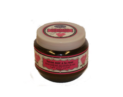 Schwarze Beldi-Seife mit Rose und Aker Fassi