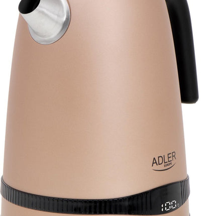 Goldener Wasserkocher - 1,7L mit LCD-Display und Temperaturregelung