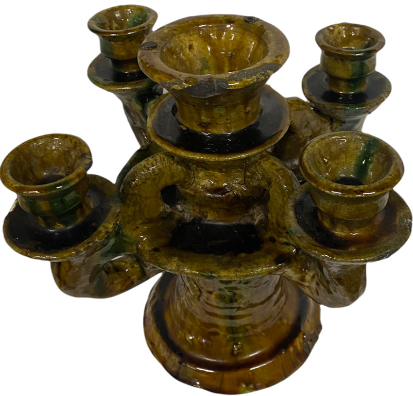 Handmade Authentic Tamegroute Candlestick