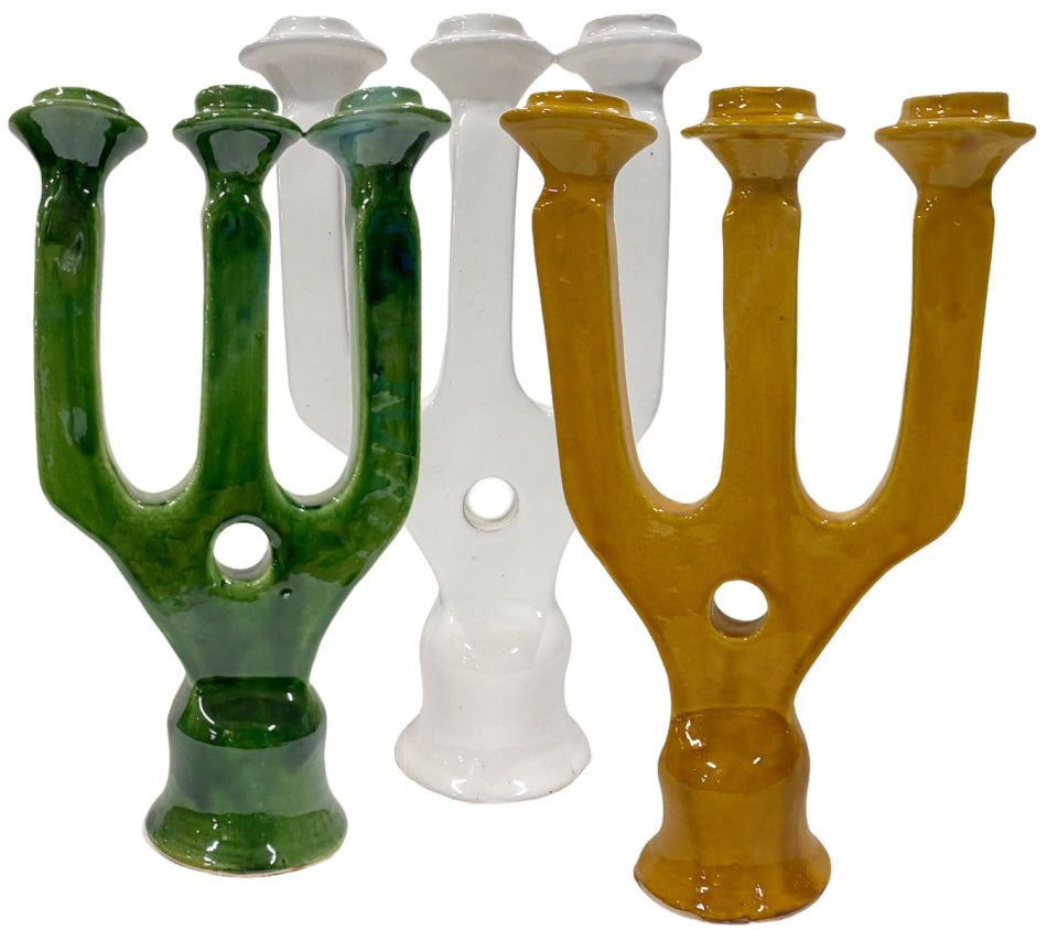 Modern Tamegroute Candelabra 3 Arms