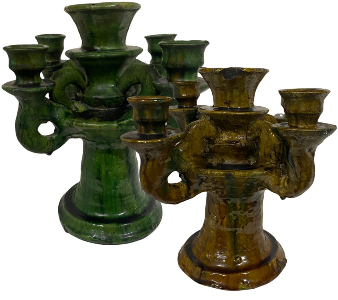 Handmade Authentic Tamegroute Candlestick