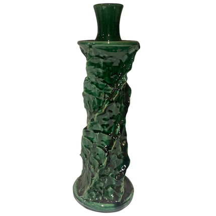 Keramik-Kerzenständer grün modern 30 cm