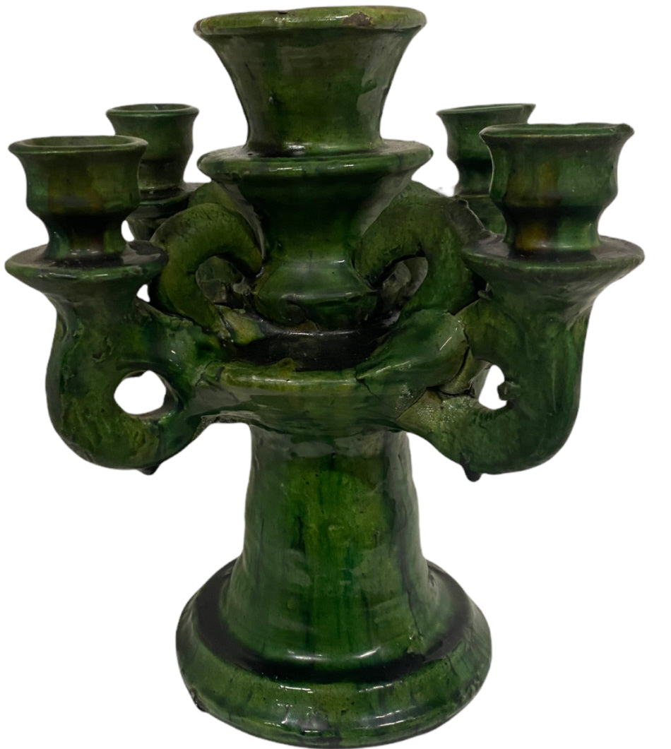 Handmade Authentic Tamegroute Candlestick