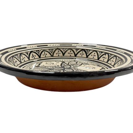 Marokkanische Kasria – tiefe Schale – Couscous-Teller – schwarz