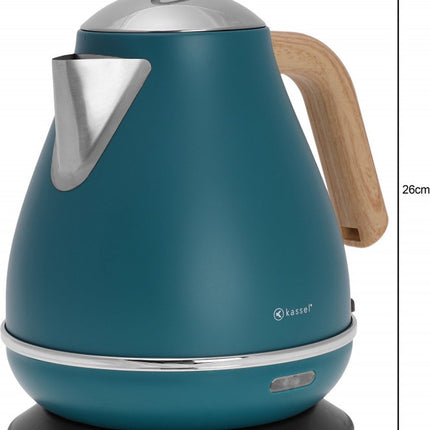 Kassel Retro Wasserkocher - 1,7L - Edelstahl