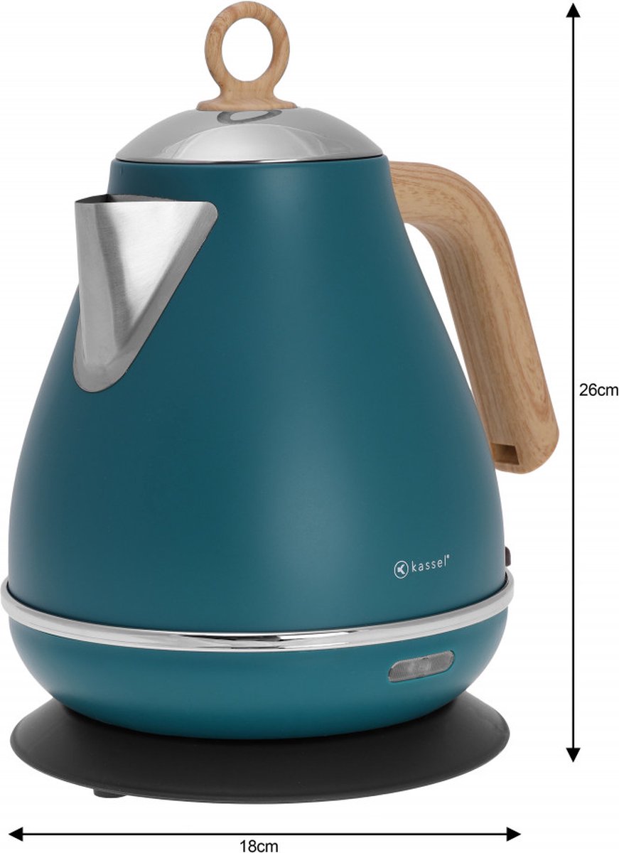 Bouilloire rétro Kassel - 1,7L - Acier inoxydable