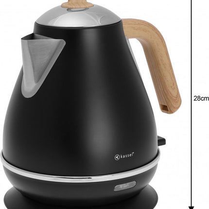 Kassel Retro Wasserkocher - 1,7L - Edelstahl