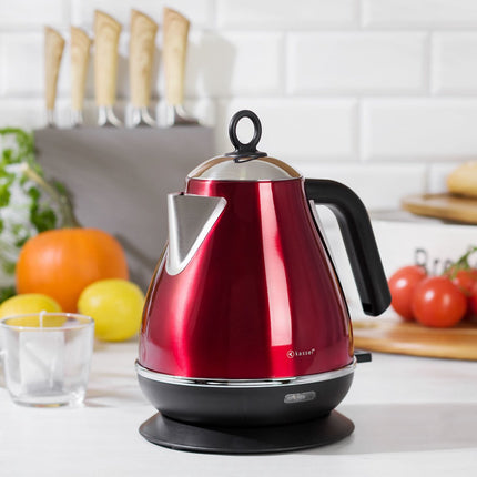 Kassel Retro Wasserkocher - 1,7L - Edelstahl