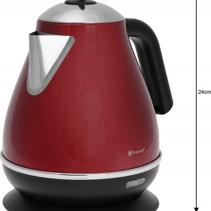 Kassel Retro Wasserkocher - 1,7L - Edelstahl