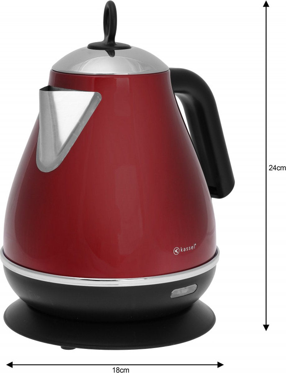 Bouilloire rétro Kassel - 1,7L - Acier inoxydable