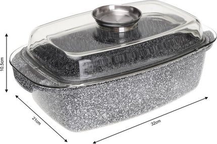 Klausberg Braadpan - met deksel - 4,5L