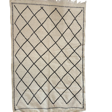 Flachgewebter marokkanischer Berber-Kelim-Teppich 145 x 95 cm