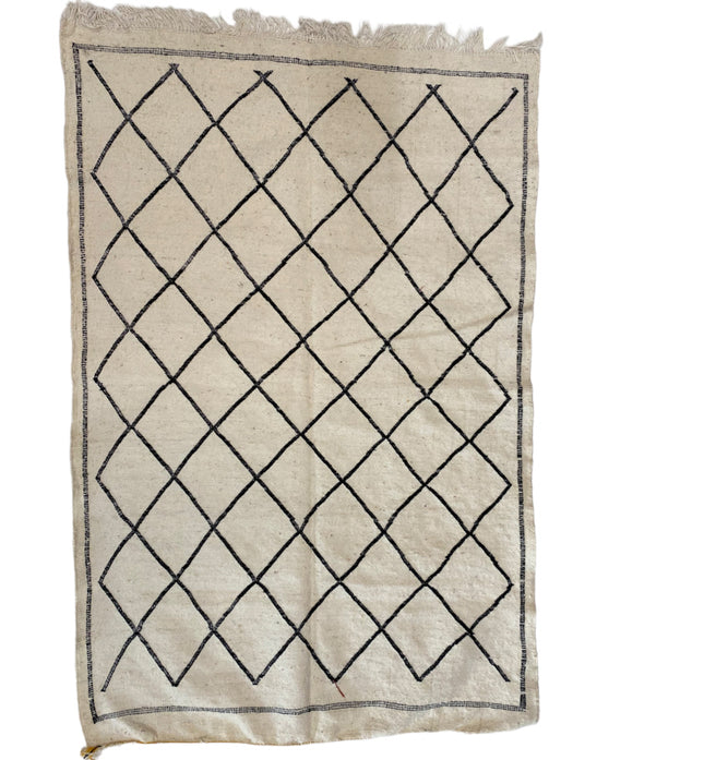 Flachgewebter marokkanischer Berber-Kelim-Teppich 145 x 95 cm
