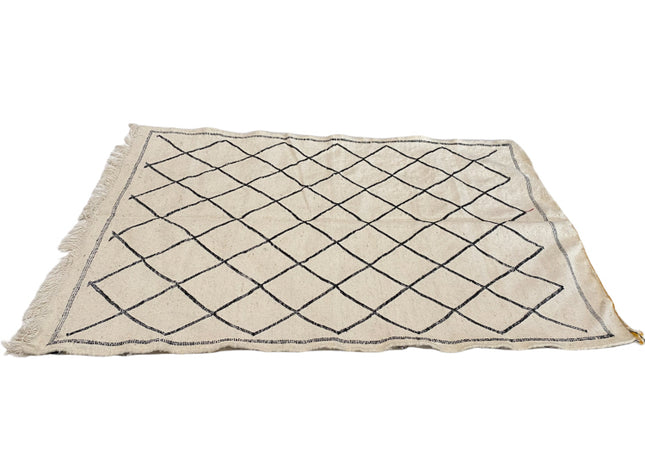 Flachgewebter marokkanischer Berber-Kelim-Teppich 145 x 95 cm