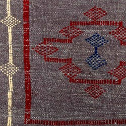 Handmade grey kilim rug