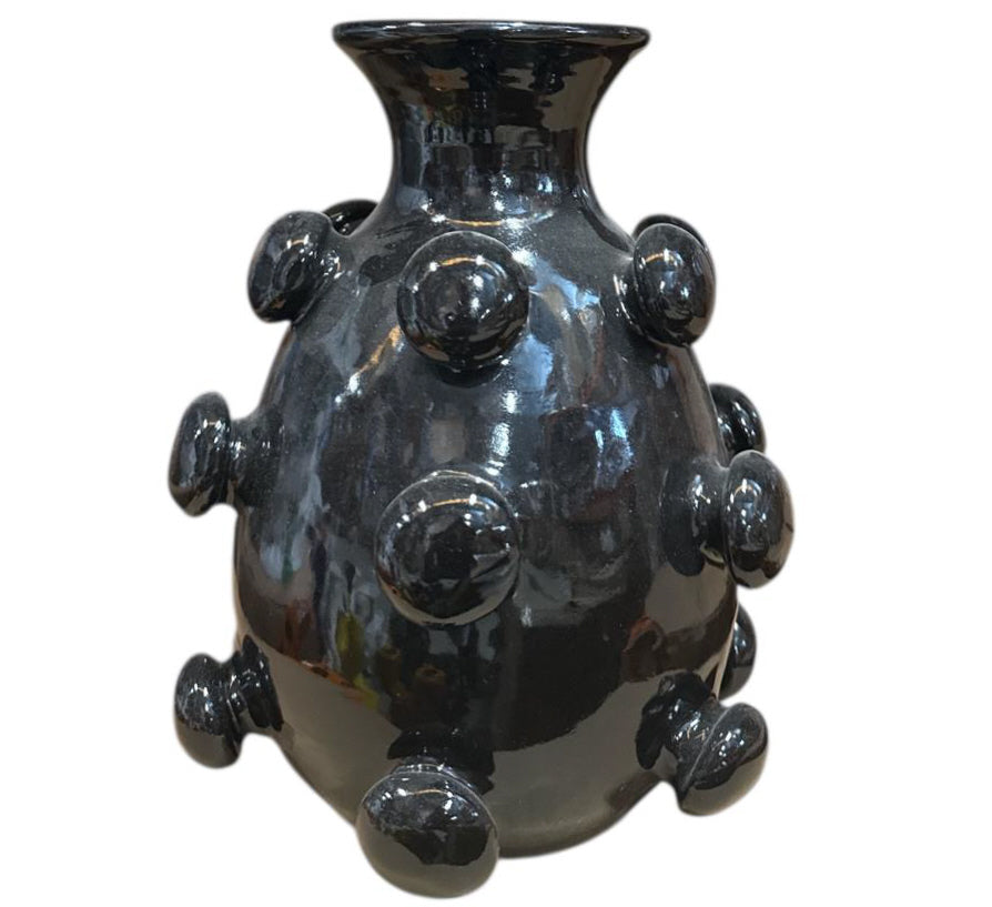 Ceramic Vase with Spherical Structure – Handmade Design