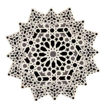Keramischer geometrischer Mosaik-Untersetzer