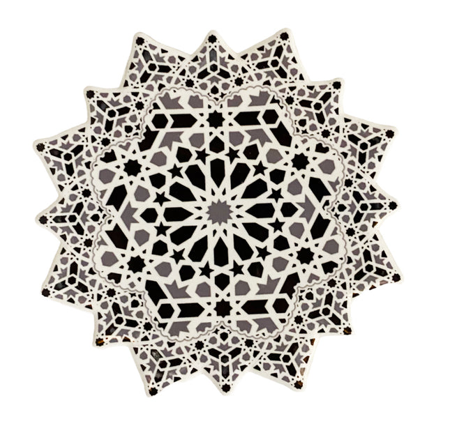 Keramischer geometrischer Mosaik-Untersetzer
