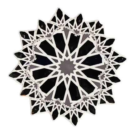 Marokkanischer geometrischer Mosaik-Untersetzer