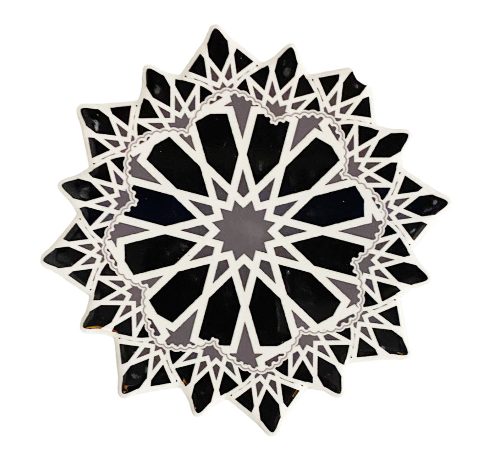 Dessous-de-verre mosaïque géométrique marocaine