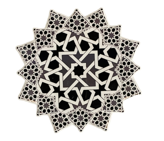 Marokkanischer geometrischer Mosaikuntersetzer