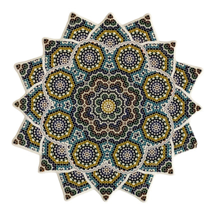 Bunter Keramik-Mosaikuntersetzer