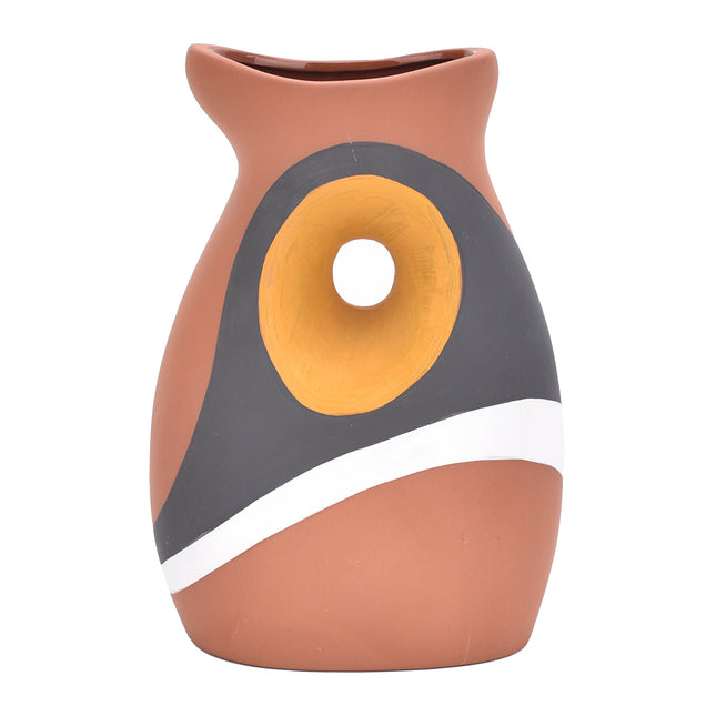 Keramikvase - Handgefertigt - Ziergefäß - 20 cm