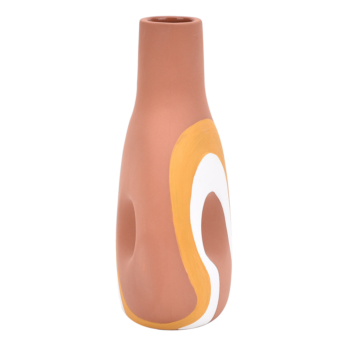 Ceramic Vase with Ethnic Pattern