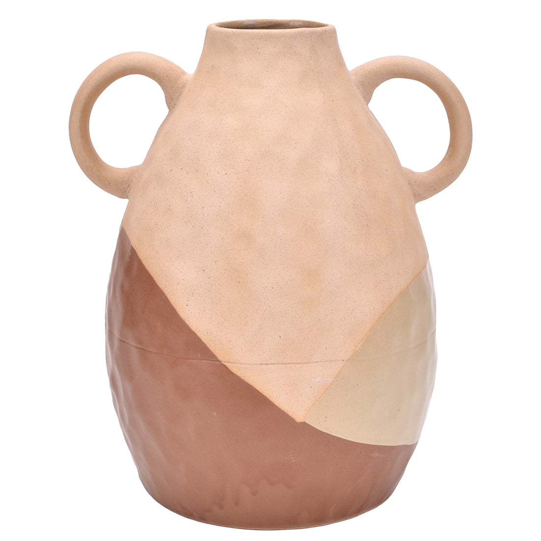 Ceramic Vase with Handles - Terracotta