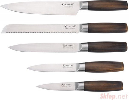 Kessel - Messerset - 6-teilig - braun - Magnetblock
