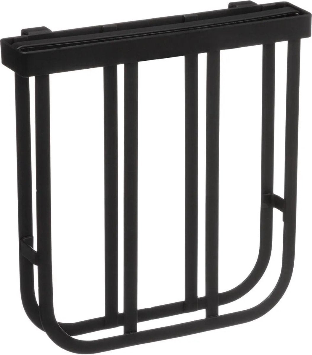Organisateur de cuisine - égouttoir 2-en-1 noir 58 x 51 cm en métal
