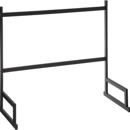 Keuken organizer - afdruiprek 2-in-1 zwart 58 x 51 cm van metaal