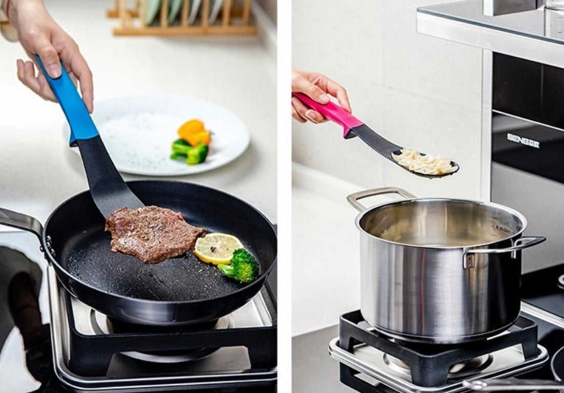 7-piece kitchen utensil set with stand