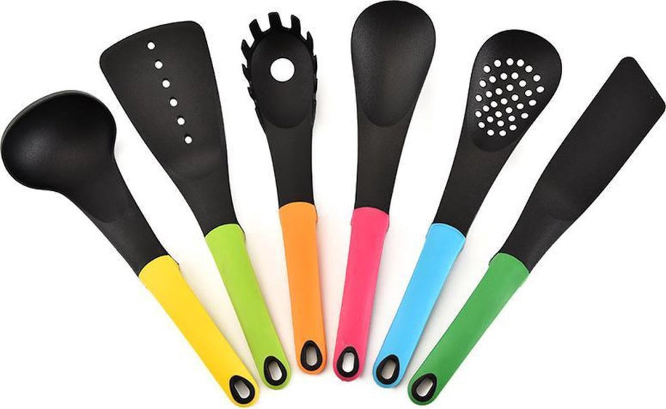 7-piece kitchen utensil set with stand