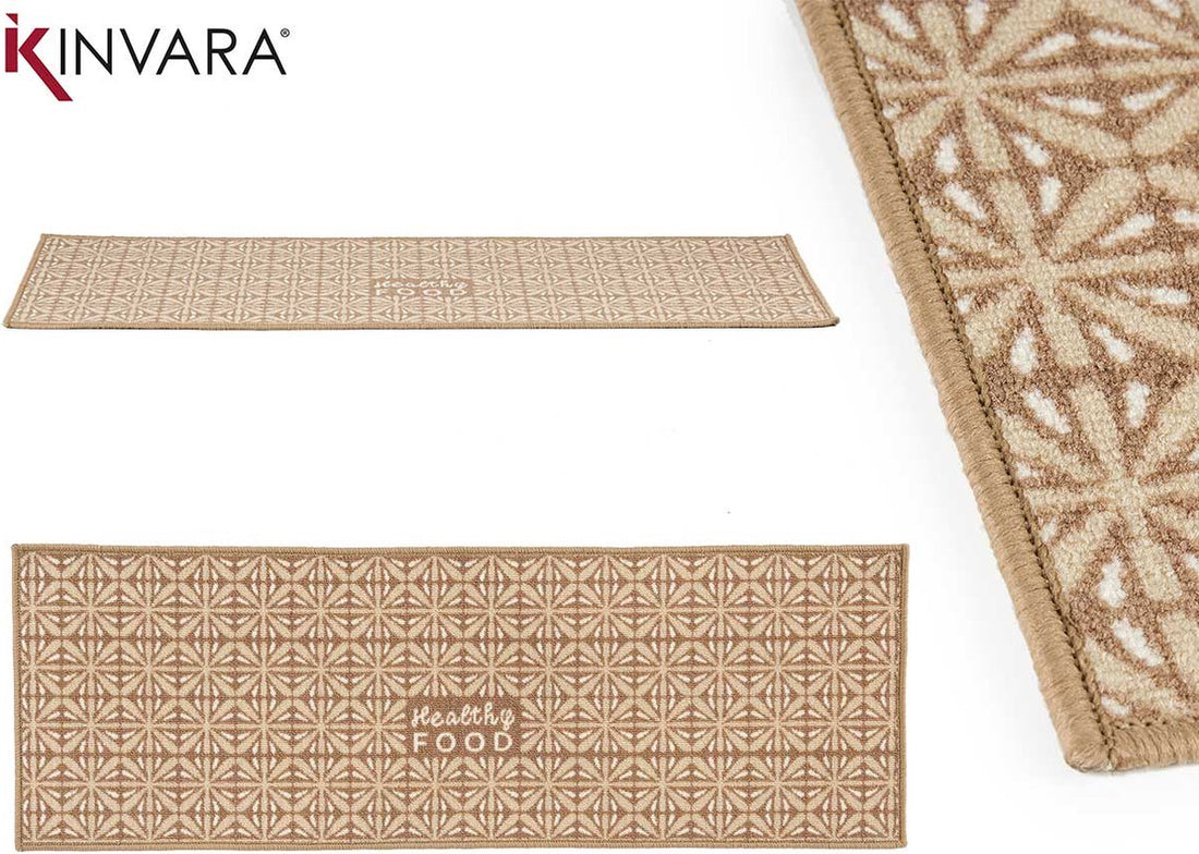 Chemin de cuisine - Beige - 40x120 cm - Tapis - Tapis de cuisine