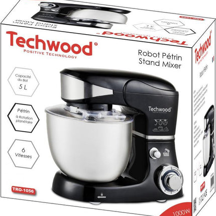 Techwood - Keukenmachine - Staande Mixer - 5 L - 1000 Watt