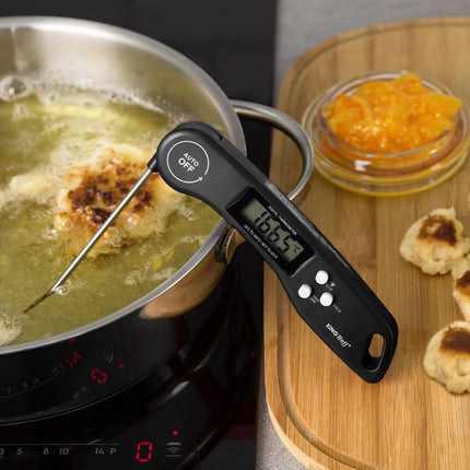 Elektronische keukenthermometer - zwart - vleesthermometer