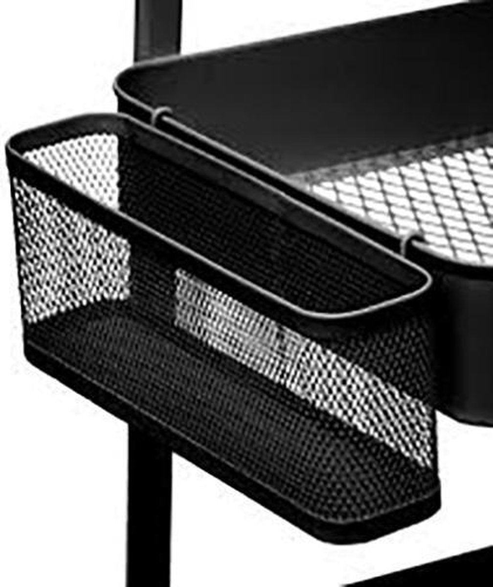 Kitchen trolley black incl. accessories