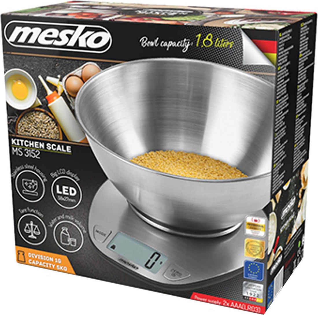 Mesko Balance de Cuisine avec Bol - Numérique