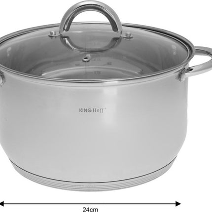 Topfset - 12-teilig - Edelstahl - Alle Herdarten