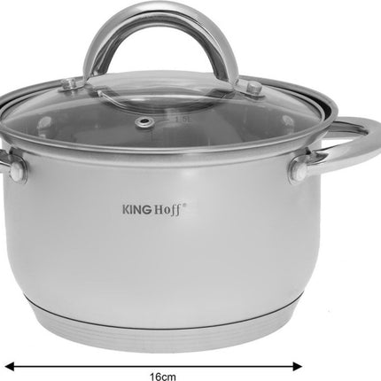 Topfset - 12-teilig - Edelstahl - Alle Herdarten