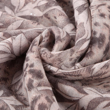 Print Glitter Scarf