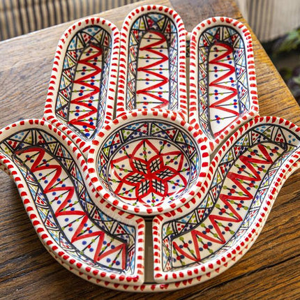 Khamsa schaal en serveerset