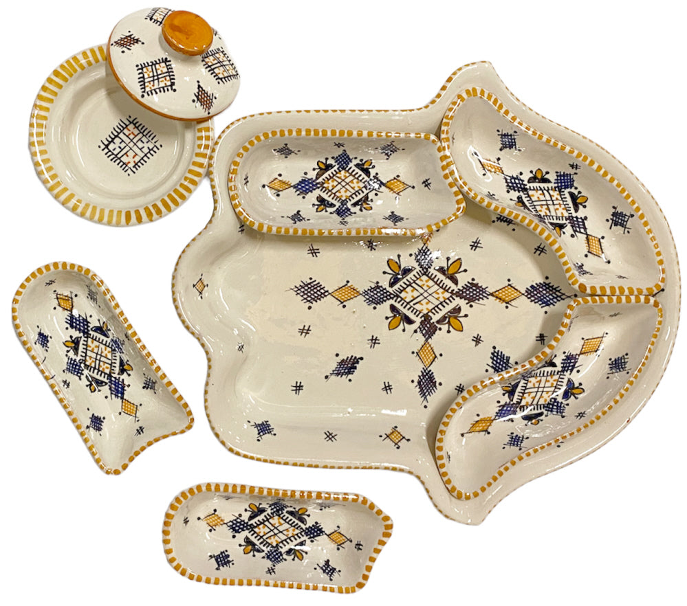 Khamsa appetizer serving set