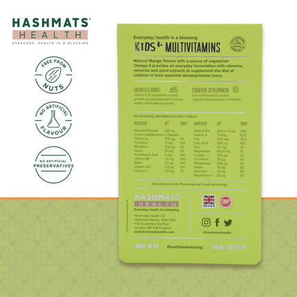 Halal Kinder-Multivitamine Mango - 22 Nährstoffe von HASHMATS®