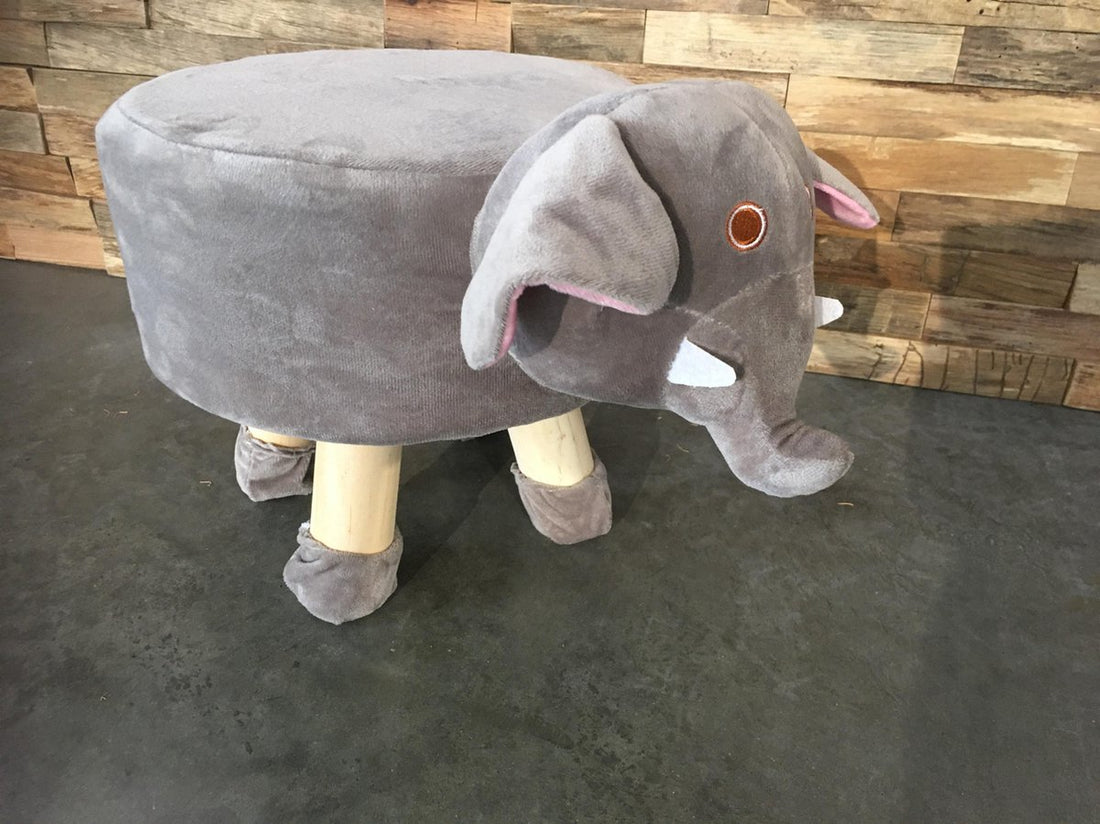 Tabouret enfant éléphant - 27 x 31 x 47 cm