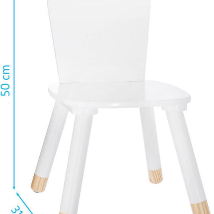 Atmosphera Kids Kinderstuhl Weiß – 50x30x30 cm