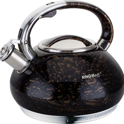 Kinghoff Wasserkocher - 3L - Edelstahl - alle Herdarten